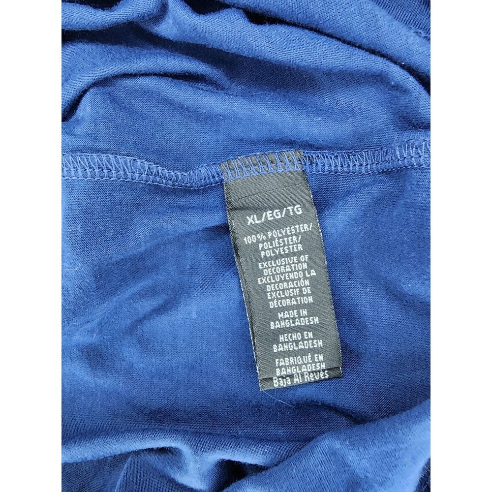Drill Clothing T Shirt XL Blue All Over Tiger Print Short Sleeve Crew neck‎ - Picture 5 of 5